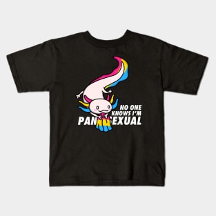 No One Knows I'm Pansexual Kids T-Shirt